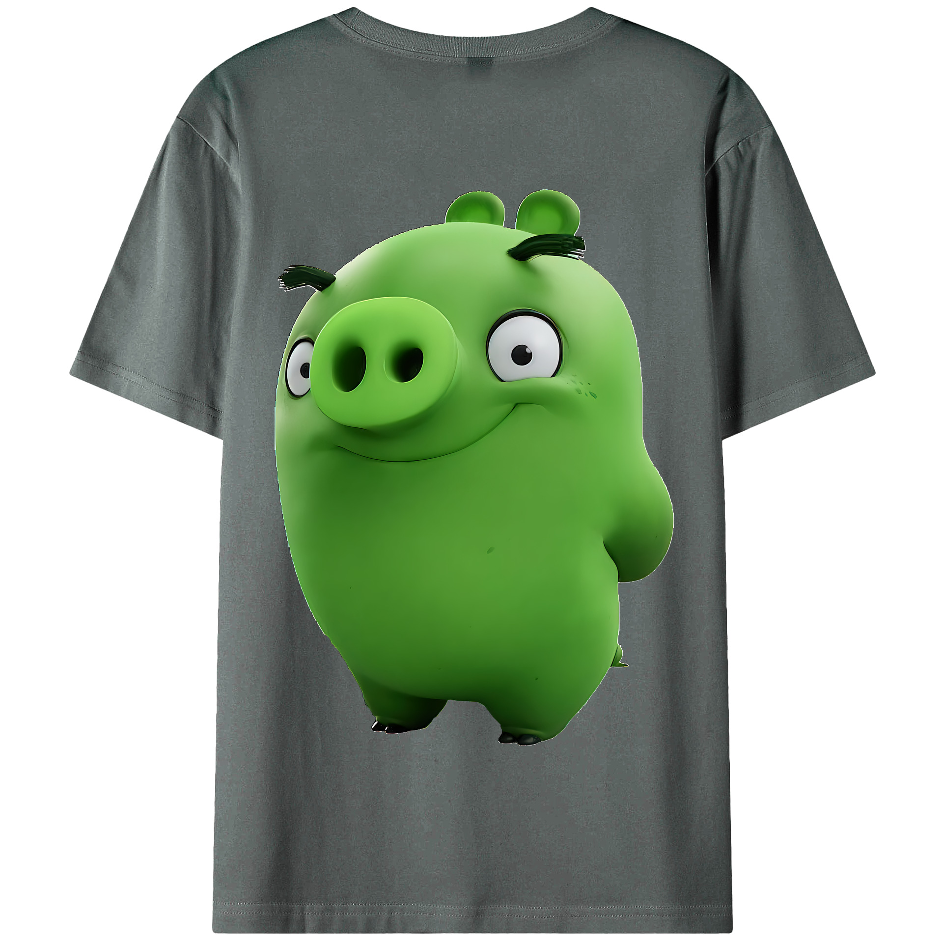 （画像用） Angry Birds アングリーバード 綿100％半袖Tシャツ（背面プリント）